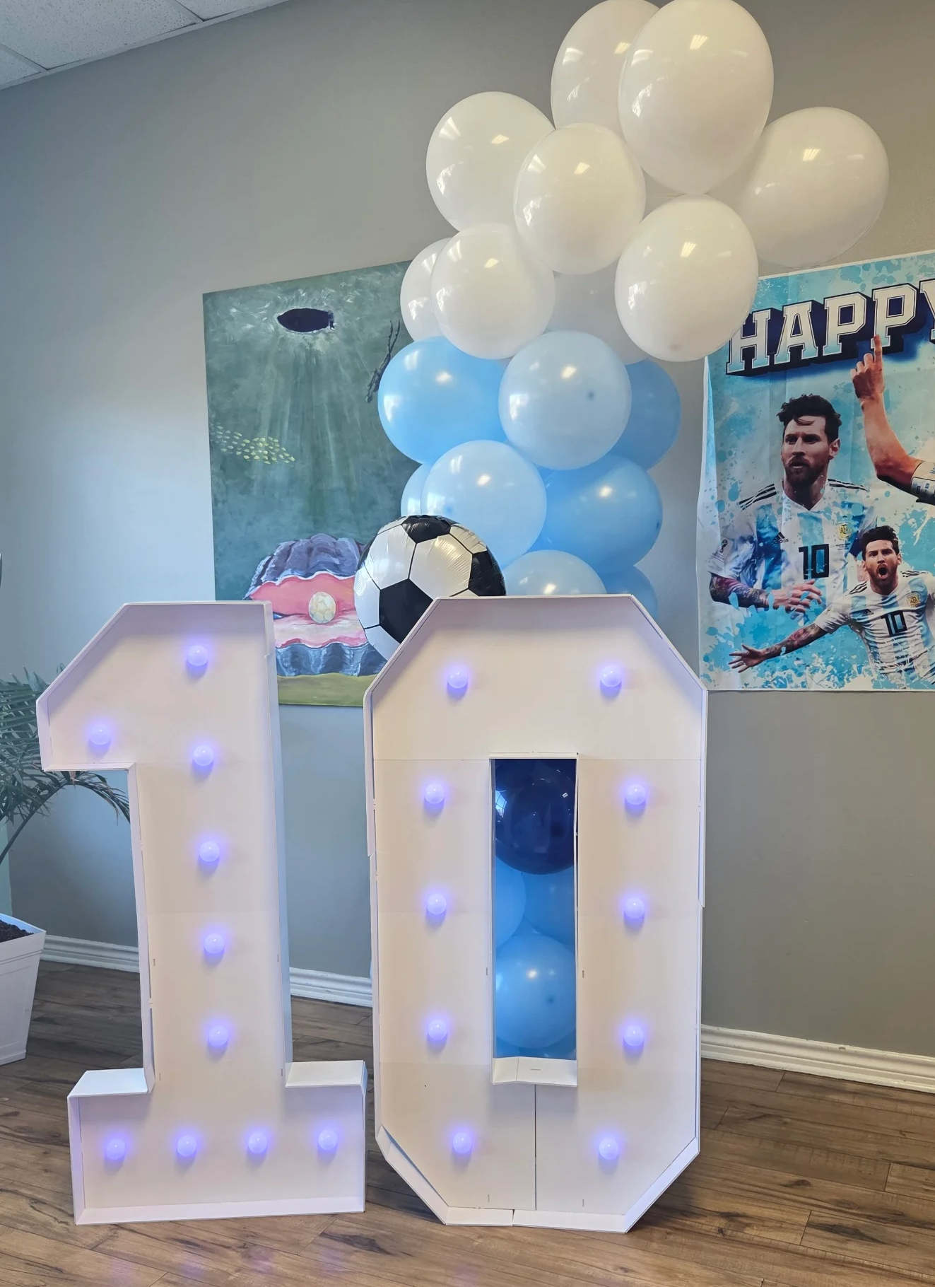 Balloon garland and backdrop by Lily & Lizy Events
